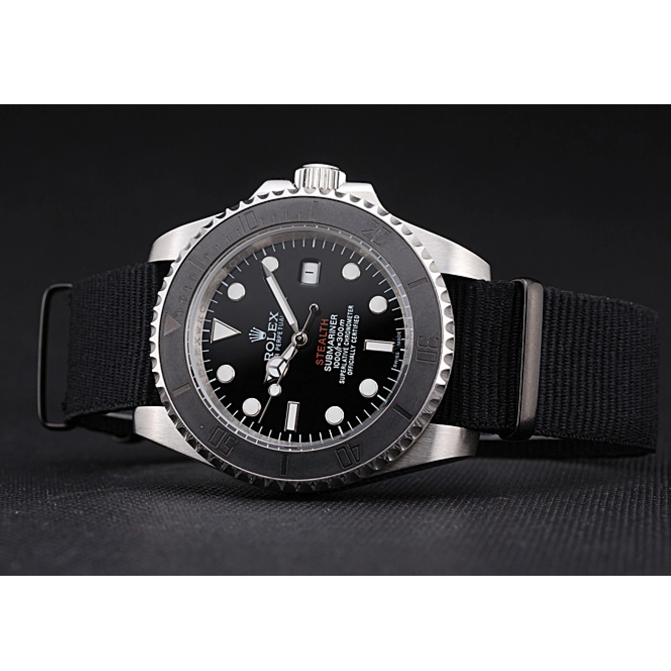 Good Copy Rolex Watches Fabric 621386 IV STEALTH Rolex MK rl424 Black Band Submariner 0607